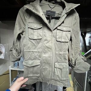 BCBGMaxAzria Khaki Utility Jacket Size XXS